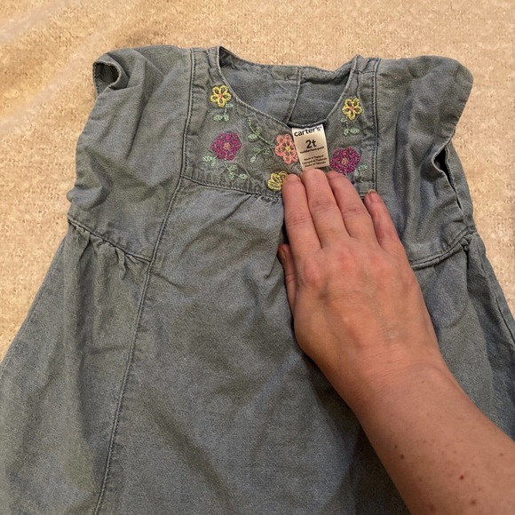 Cute toddler denim outfit top size 2T pants 18 months (Seller ID 1) - Picture 2 of 5